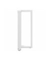 Picioare de masă de bar în formă de T, 2 buc., alb, 40x35x(90-91) cm, oțel - WOODBB3034