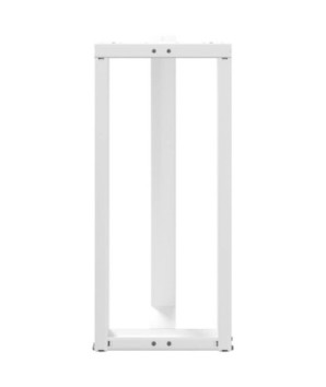 Picioare de masă de bar în formă de T, 2 buc., alb, 40x35x(90-91) cm, oțel - WOODBB3034