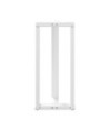 Picioare de masă de bar în formă de T, 2 buc., alb, 40x35x(90-91) cm, oțel - WOODBB3034