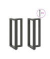 Picioare de masă de bar în formă de T, 2 buc., antracit, 40x35x(90-91) cm, oțel - WOODBB3035 Picioare de masă de bar în formă de T, 2 buc., antracit, 40x35x(90-91) cm, oțel - WOODBB3035