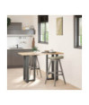 Picioare de masă de bar în formă de T, 2 buc., antracit, 40x35x(90-91) cm, oțel - WOODBB3035 Picioare de masă de bar în formă de T, 2 buc., antracit, 40x35x(90-91) cm, oțel - WOODBB3035