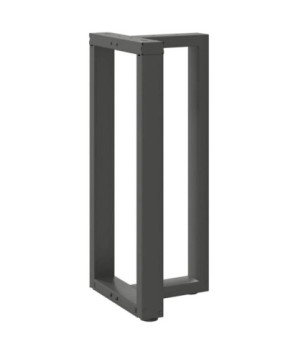 Picioare de masă de bar în formă de T, 2 buc., antracit, 40x35x(90-91) cm, oțel - WOODBB3035