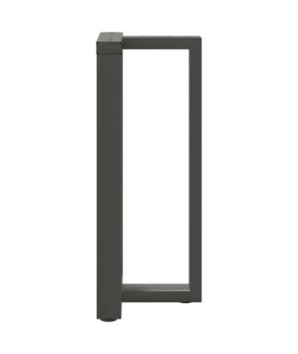 Picioare de masă de bar în formă de T, 2 buc., antracit, 40x35x(90-91) cm, oțel - WOODBB3035