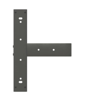 Picioare de masă de bar în formă de T, 2 buc., antracit, 40x35x(90-91) cm, oțel - WOODBB3035