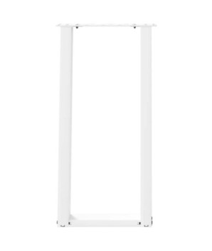 Picioare de masă consolă în formă de U, 2 buc., alb, 38x(72-73) cm, oțel - WOODBB3046