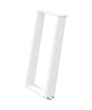 Picioare de masă în formă de U, 2 buc., alb, 50x(72-73) cm, oțel - WOODBB3047