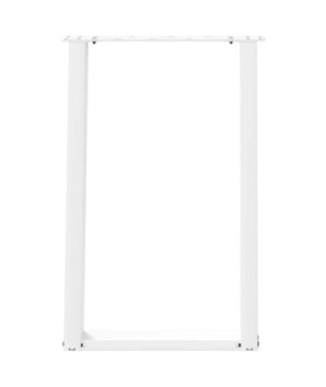 Picioare de masă în formă de U, 2 buc., alb, 50x(72-73) cm, oțel - WOODBB3047