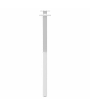Picioare de masă în formă de X, 2 buc., alb, 50x(72-73) cm, oțel - WOODBB3048