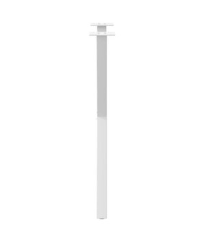 Picioare de masă în formă de X, 2 buc., alb, 57x(72-73) cm, oțel - WOODBB3049