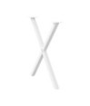Picioare de masă în formă de X, 2 buc., alb, 80x(72-73) cm, oțel - WOODBB3051 Picioare de masă în formă de X, 2 buc., alb, 80x(72-73) cm, oțel - WOODBB3051
