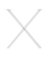 Picioare de masă în formă de X, 2 buc., alb, 80x(72-73) cm, oțel - WOODBB3051 Picioare de masă în formă de X, 2 buc., alb, 80x(72-73) cm, oțel - WOODBB3051