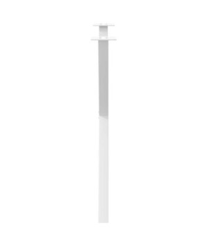 Picioare de masă în formă de X, 2 buc., alb, 80x(72-73) cm, oțel - WOODBB3051