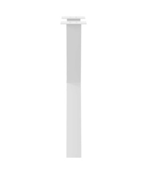 Picioare de masă în formă de X, 2 buc., alb, 60x(72-73) cm, oțel - WOODBB3052