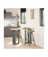 Picioare de masă de bar în formă de T, 2 buc., antracit, 50x35x(90-91) cm, oțel - WOODBB3053 Picioare de masă de bar în formă de T, 2 buc., antracit, 50x35x(90-91) cm, oțel - WOODBB3053
