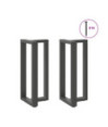 Picioare de masă de bar în formă de T, 2 buc., antracit, 50x35x(90-91) cm, oțel - WOODBB3053 Picioare de masă de bar în formă de T, 2 buc., antracit, 50x35x(90-91) cm, oțel - WOODBB3053