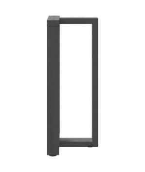 Picioare de masă de bar în formă de T, 2 buc., antracit, 50x35x(90-91) cm, oțel - WOODBB3053