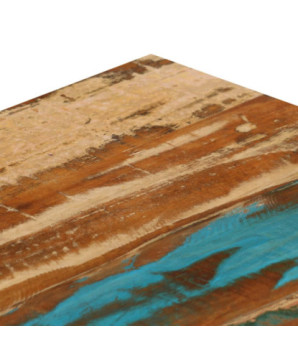 Măsuță cafea elegantă, din lemn masiv reciclat, dreptunghiulară, 100x50x35 cm, handmade