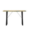 Masă de bucătărie, 120 x 60 x 76 cm, lemn reciclat, cu aspect industrial - WOODBB325 Masă de bucătărie, 120 x 60 x 76 cm, lemn reciclat, cu aspect industrial - WOODBB325