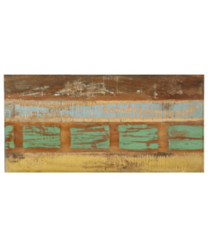 Masă de bucătărie, 120 x 60 x 76 cm, lemn reciclat, cu aspect industrial - WOODBB325