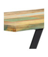 Masă de bucătărie, 120 x 60 x 76 cm, lemn reciclat, cu aspect industrial - WOODBB325 Masă de bucătărie, 120 x 60 x 76 cm, lemn reciclat, cu aspect industrial - WOODBB325