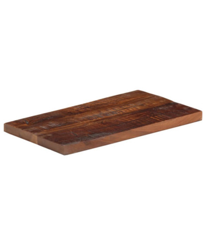 Blat masă rustic din lemn masiv reciclat, dreptunghiulară, 50 x 20 x 3,8 cm, handmade