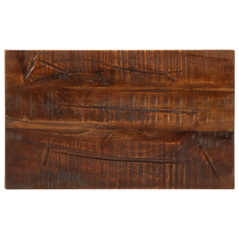 Blat masă rustic din lemn masiv reciclat, dreptunghiulară, 60x20x3,8 cm, handmade