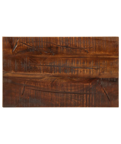 Blat masă rustic din lemn masiv reciclat, dreptunghiulară, 60x20x3,8 cm, handmade