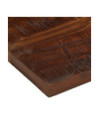 Blat masă rustic din lemn masiv reciclat, dreptunghiulară, 60x20x3,8 cm, handmade
