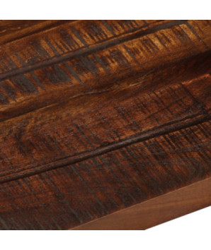 Blat masă rustic din lemn masiv reciclat, dreptunghiulară, 60x20x3,8 cm, handmade