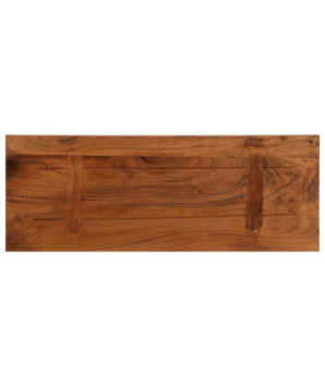 Blat masă rustic din lemn masiv reciclat, dreptunghiulară, 80 x 20 x 3,8 cm, handmade