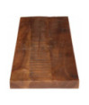 Blat masă rustic din lemn masiv reciclat, dreptunghiulară, 100x20x3,8 cm, handmade