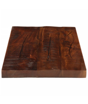 Blat de masă, 50x30x3,8 cm, dreptunghiular, lemn reciclat, cu aspect rustic - WOODBB3110