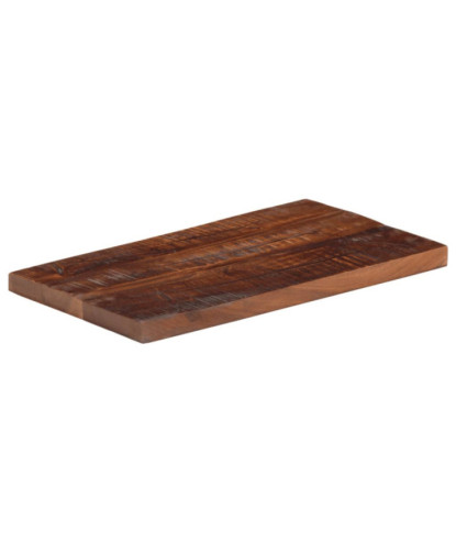 Blat de masă, 60x30x3,8 cm, dreptunghiular, lemn reciclat, cu aspect rustic - WOODBB3111