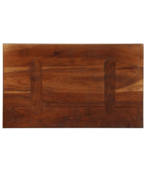 Blat de masă, 60x30x3,8 cm, dreptunghiular, lemn reciclat, cu aspect rustic - WOODBB3111