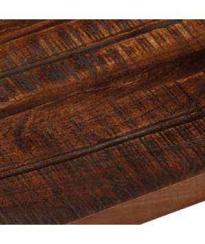 Blat de masă, 60x30x3,8 cm, dreptunghiular, lemn reciclat, cu aspect rustic - WOODBB3111