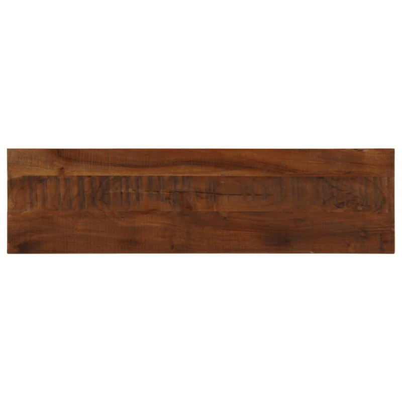 Blat de masă, 110x30x3,8cm, dreptunghiular, lemn reciclat, cu aspect rustic - WOODBB3114