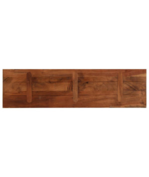 Blat de masă, 110x30x3,8cm, dreptunghiular, lemn reciclat, cu aspect rustic - WOODBB3114