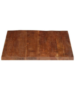 Blat de masă, 90x80x2,5 cm, dreptunghiular, lemn reciclat, cu aspect rustic - WOODBB3119