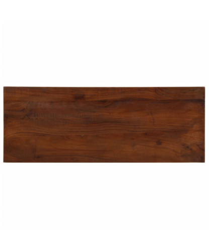 Blat masă rustic din lemn masiv reciclat, dreptunghiulară, 90x30x3,8 cm, handmade