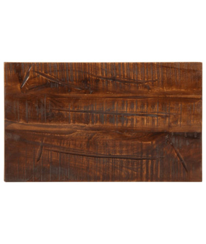 Blat masă rustic din lemn masiv reciclat, dreptunghiulară, 50x40x3,8 cm, handmade
