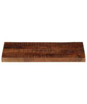 Blat masă rustic din lemn masiv reciclat, dreptunghiulară, 50x40x3,8 cm, handmade