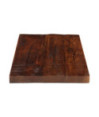Blat masă rustic din lemn masiv reciclat, dreptunghiulară, 50x40x3,8 cm, handmade