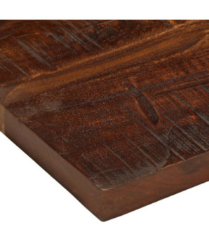 Blat masă rustic din lemn masiv reciclat, dreptunghiulară, 50x40x3,8 cm, handmade