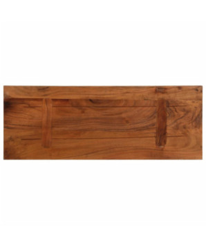 Blat masă rustic din lemn masiv reciclat, dreptunghiulară, 90x40x3,8 cm, handmade