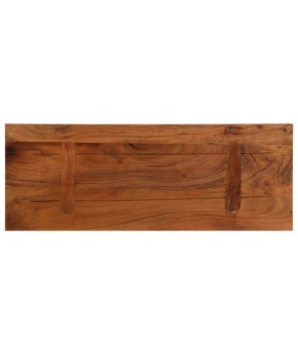 Blat masă rustic din lemn masiv reciclat, dreptunghiulară, 70x40x3,8 cm, handmade