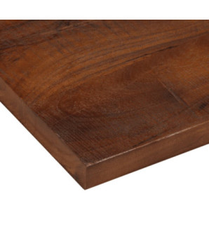 Blat masă rustic din lemn masiv reciclat, dreptunghiulară, 70x40x3,8 cm, handmade