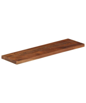Blat masă rustic din lemn masiv reciclat, dreptunghiulară, 100x40x3,8 cm, handmade