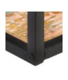 Rafturi de perete, 2 buc., 40 cm, lemn reciclat, cu aspect industrial - WOODBB329