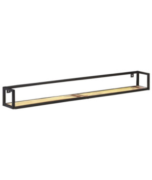 Rafturi de perete, 2 buc., 160 cm, lemn reciclat, cu aspect industrial - WOODBB330