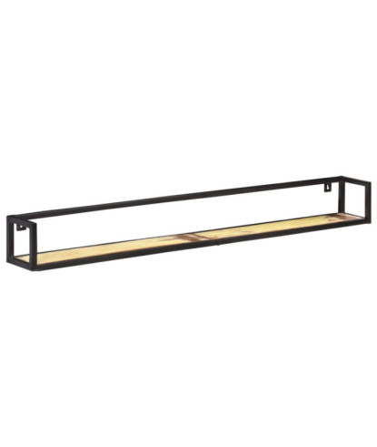 Rafturi de perete, 2 buc., 160 cm, lemn reciclat, cu aspect industrial - WOODBB330